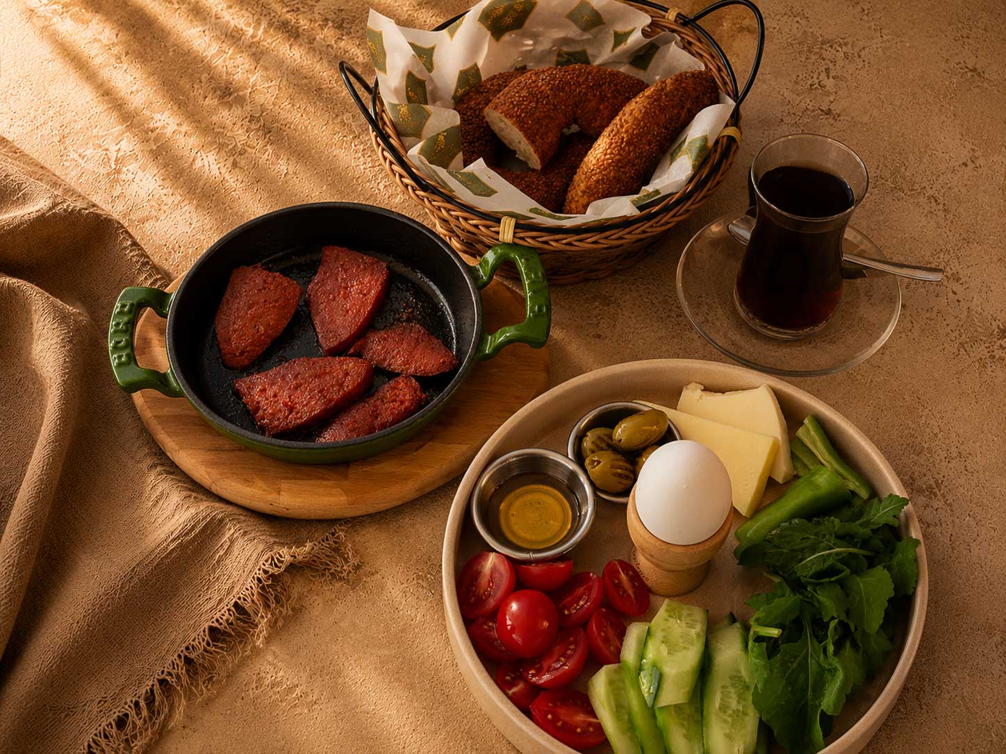 SİMİT & SUCUK TABAĞI - SIMIT & SUCUK PLATE